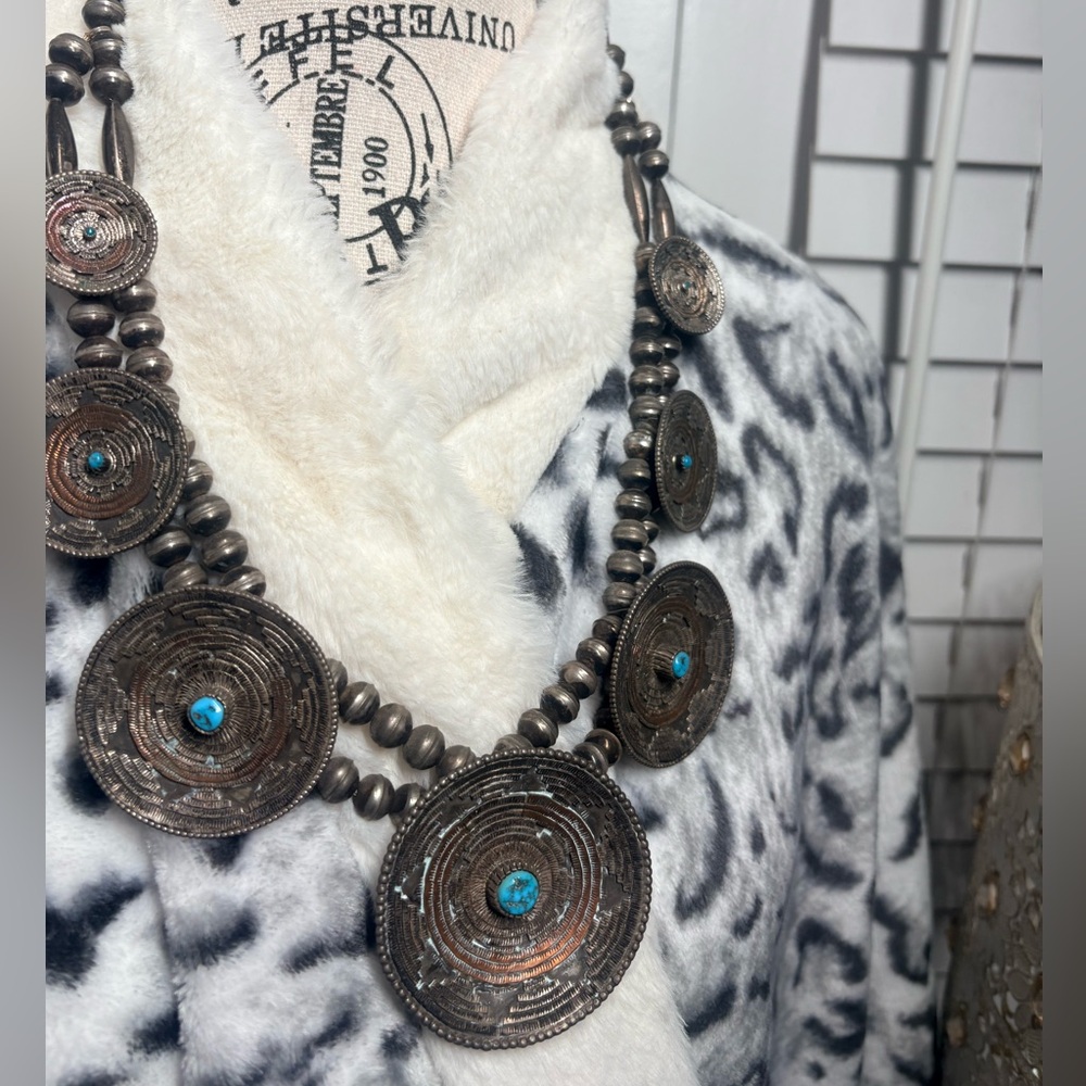 Rare Vintage “Basket Squash Blossom” Necklace